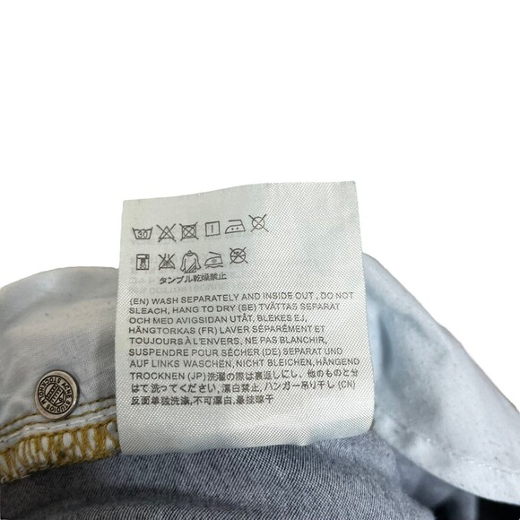 Acne Studios Jet Skinny Jeans Women’s Size 25 Eighties Blue Mid Rise Stretch Fit - Picture 10 of 14